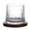 Стакан доф для виски 300 (мл) волчок вращающийся рокс бокал с деревянной подставкой (HP1601)