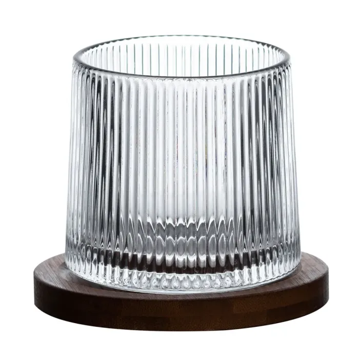 Стакан вращающийся волчок 300 (мл) для виски dof стеклянная прозрачная стакан-доф рокс (HP1600) - изображение 2