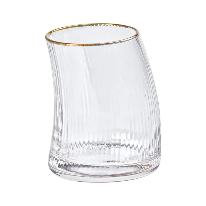 Набор из шести изогнутых стаканов 400 мл с изогнутыми стенками и вертикальным рифлением (HP-16-20) - изображение 2