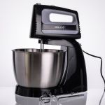 Стаціонарний міксер Sokany CX-6622 з чашею 3,5 л, 400 Вт, 5 швидкостей, 2 насадки Чорний (CX-6622)