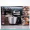 Стаціонарний міксер Sokany CX-6622 з чашею 3,5 л, 400 Вт, 5 швидкостей, 2 насадки Чорний (CX-6622)