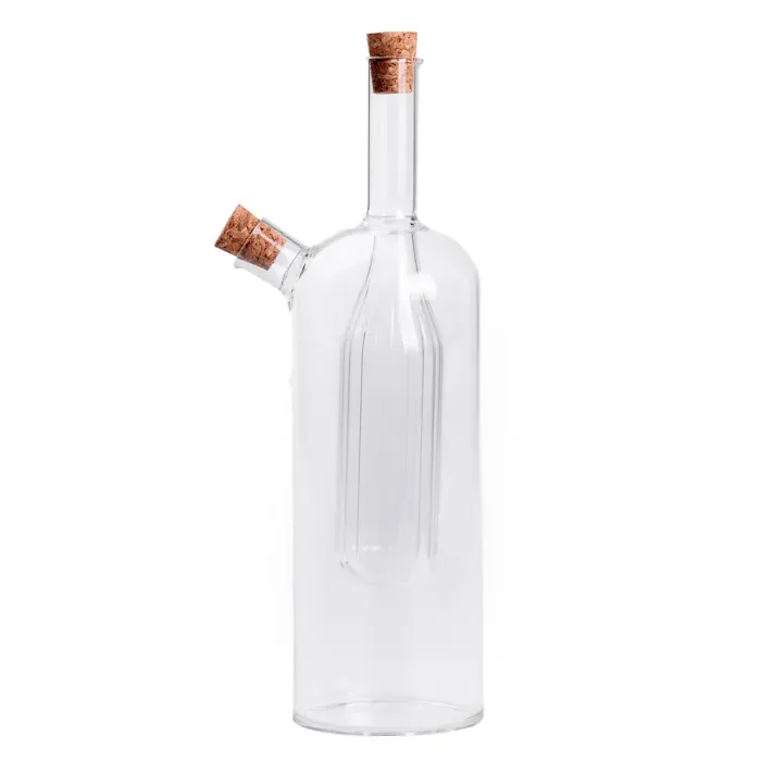 Скляна пляшка подвійна для олії та оцту 2в1 500 мл HP-34-13 (HP-34-13) - изображение 1