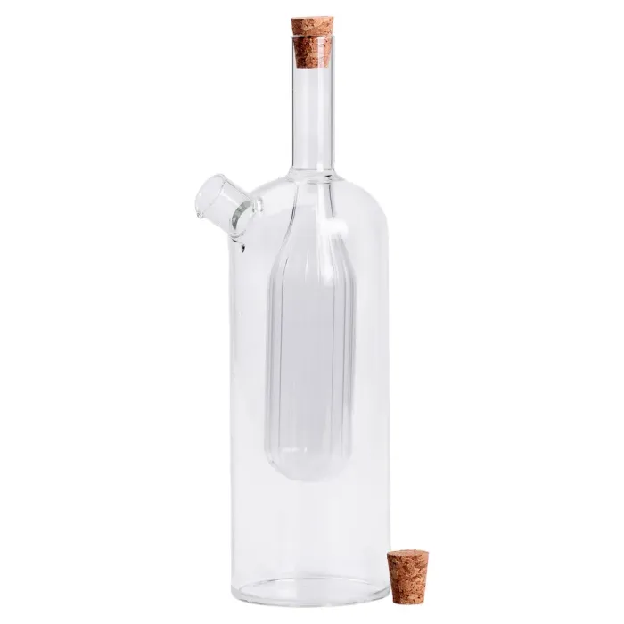 Скляна пляшка подвійна для олії та оцту 2в1 500 мл HP-34-13 (HP-34-13) - изображение 2