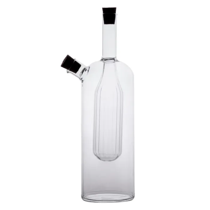 Скляна пляшка подвійна для олії та оцту 2в1 500 мл HP-34-13 (HP-34-13) - изображение 4