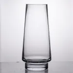 Скляна декоративна ваза для квітів 30 см прозора ваза для інтер'єру 2.6 л (HP-10-19)