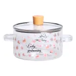 Скляна каструля прозора 1.7 літр з кришкою жароміцна HP-34-22 (HP-34-22)