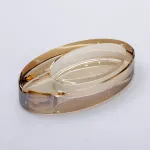 Скляна попільничка для сигарет 13х7.5х2.5 см попільничка декоративна настільна Золотиста (HP-4-134)