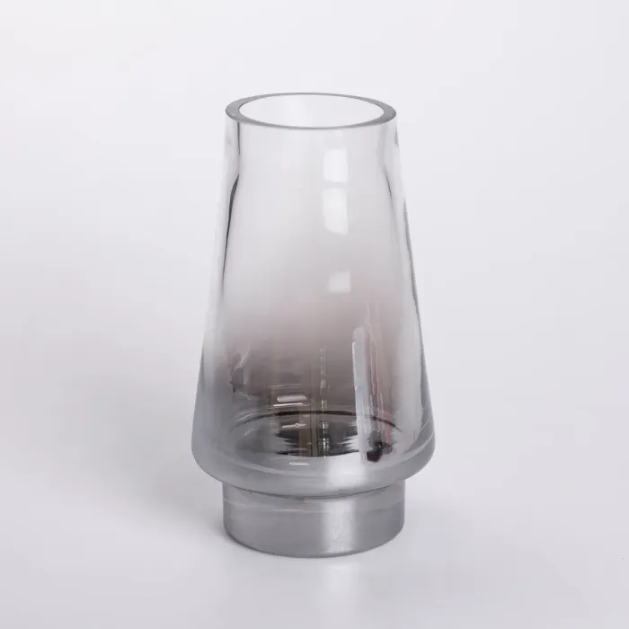 Скляна ваза для квітів 1.1 л декоративна прозора ваза для букета 21 см (HP-10-3) - изображение 1