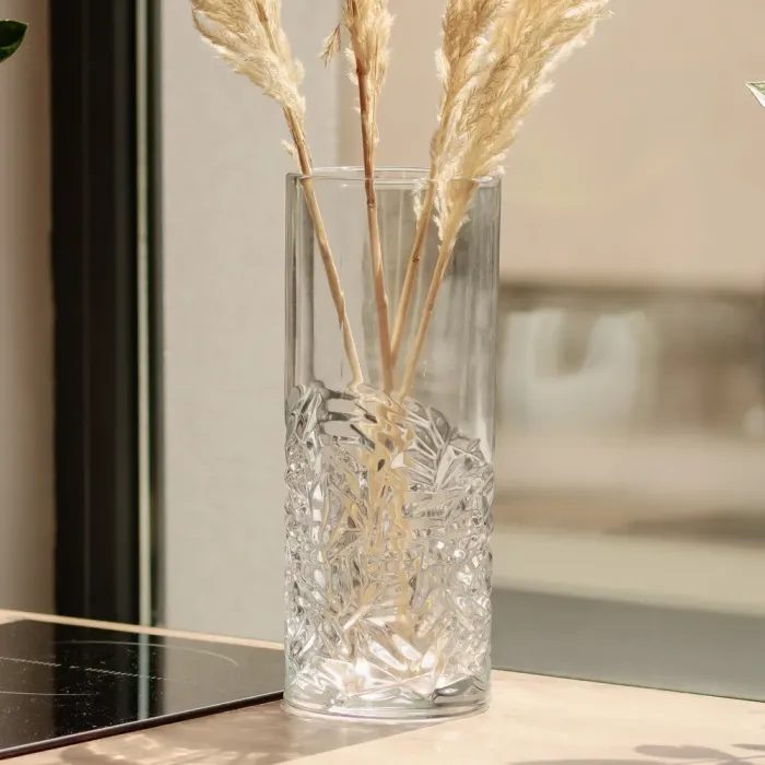 Скляна ваза для квітів 29.5 см прозора HP-19-143 (HP-19-143) - зображення 5