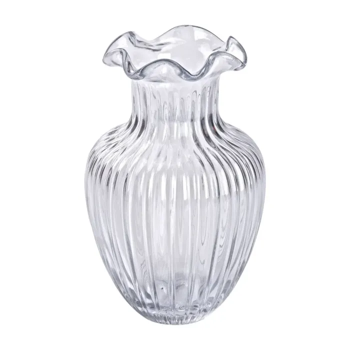 Скляна ваза, декоративна, 21,5 см (HP-1700) - зображення 1