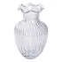 Ваза стеклянная, декоративная фигурка 24,5 см, прозрачная (HP-1701)
