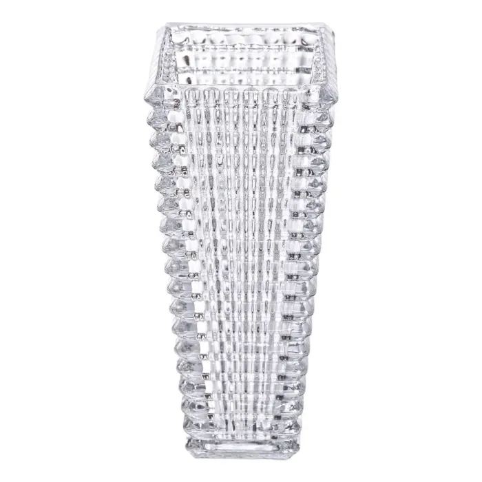 Прямокутна декоративна скляна ваза 13,5 x 10 x 22 см (HP-1722) - зображення 2