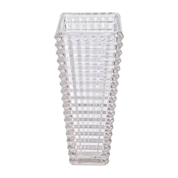 Декор скляної вази прямокутної форми 16 x 12 x 27 см (HP-1723) - зображення 2