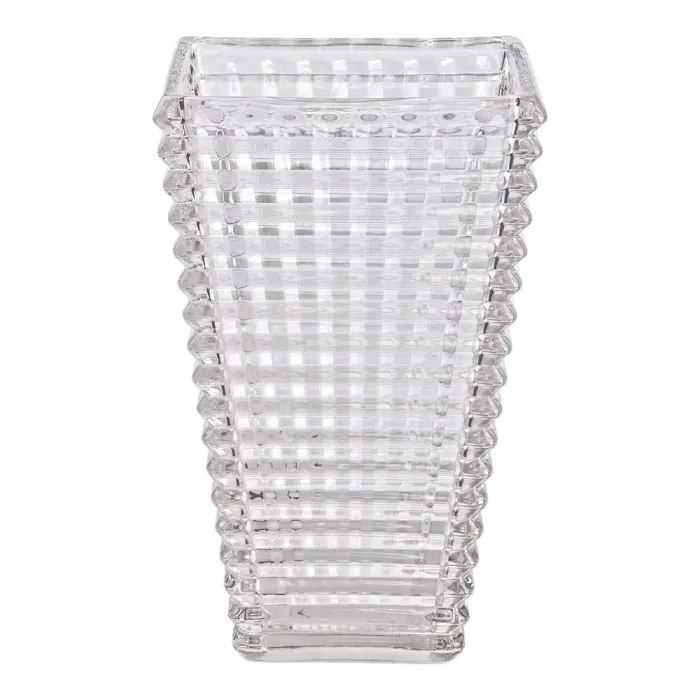 Декор скляної вази прямокутної форми 16 x 12 x 27 см (HP-1723) - зображення 3