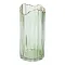 Декоративна ваза із зеленого скла із золотим обідком 24,5 см. (HP-1715)