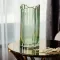 Декоративна ваза із зеленого скла із золотим обідком 24,5 см. (HP-1715)