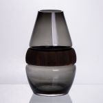 Скляна ваза з деревом кругла прозора HP-32-6 (HP-32-6)