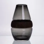 Скляна ваза з деревом кругла прозора HP-32-6 (HP-32-6)