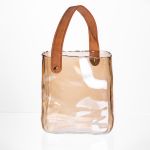 Скляна ваза сумочка з ручкою 16×8×18.5 (см) декоративна ваза для квітів 2 (л) Коричневий HP-19-156-1 (HP-19-156-1)