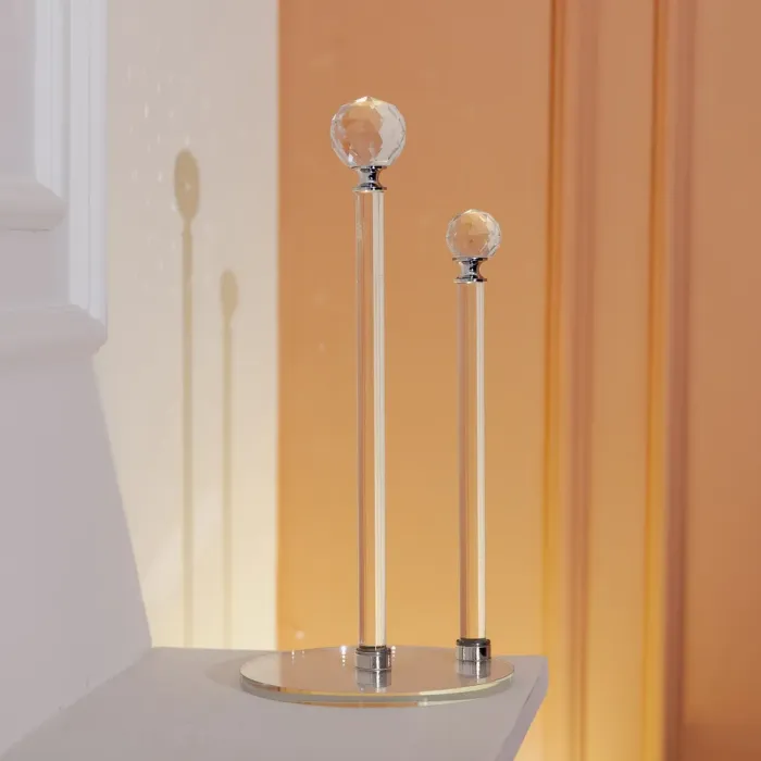 Скляний тримач для паперових рушників на кухню 15×31 см підставка під паперові рушники прозора (HP-4-73) - изображение 6