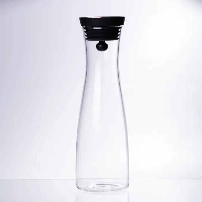 Скляний графін із кришкою 1.5 (л) для води, соку, лимонаду HP-19-44 (HP-19-44) - зображення 1