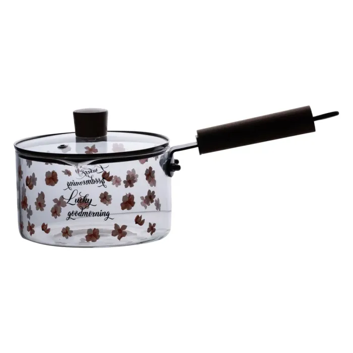 Скляний ківш із кришкою для кухні 1.8 л ручкою і носиком HP-34-19 (HP-34-19) - изображение 5