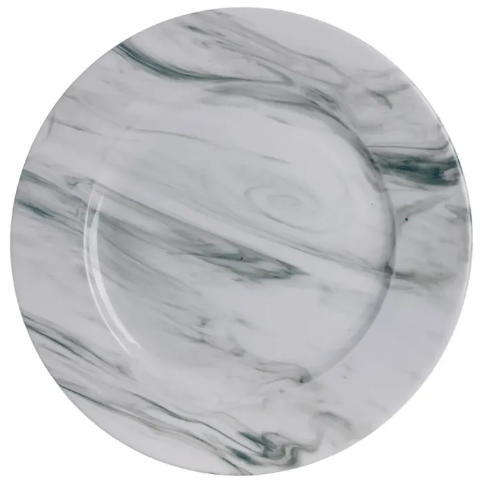 Столовий набір посуду тарілок і чашок 16 предметів на 4 персони Marmor порцеляновий, обідній столовий сервіз тарілок MD-16-2G (MD-16-2G) - зображення 4