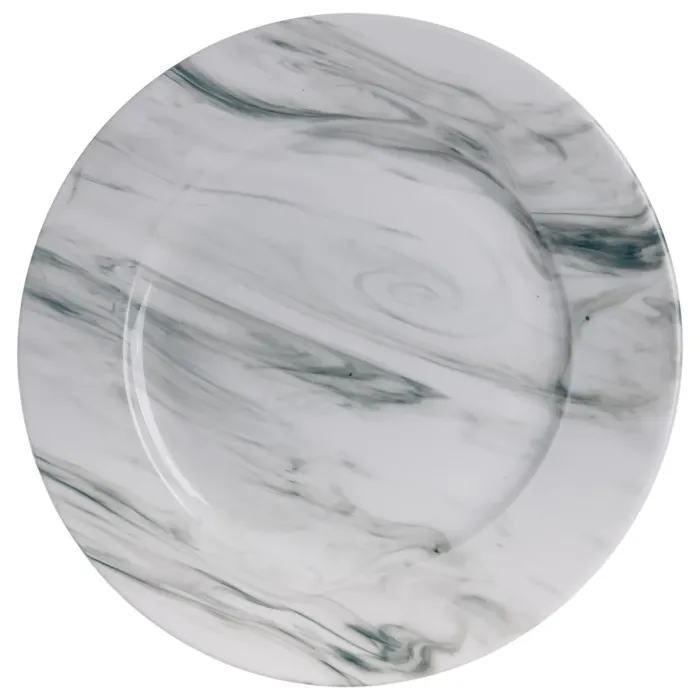 Столовий набір посуду тарілок і чашок 16 предметів на 4 персони Marmor порцеляновий, обідній столовий сервіз тарілок MD-16-2G (MD-16-2G) - зображення 5