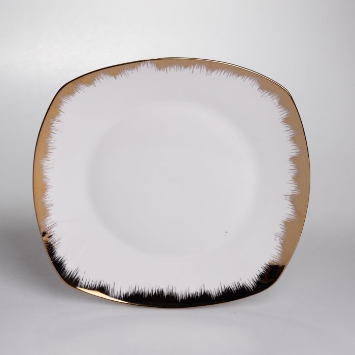 Столовий набір посуду тарілок і чашок 24 предмети на 6 персон «Геометрія» порцеляновий SD-24-1 (SD-24-1) - изображение 3