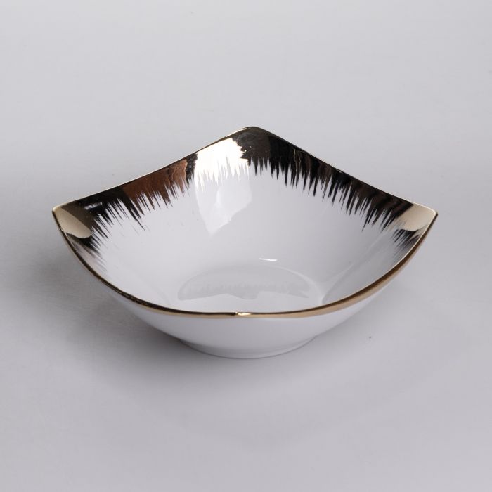 Столовий набір посуду тарілок і чашок 24 предмети на 6 персон «Геометрія» порцеляновий SD-24-1 (SD-24-1) - изображение 4