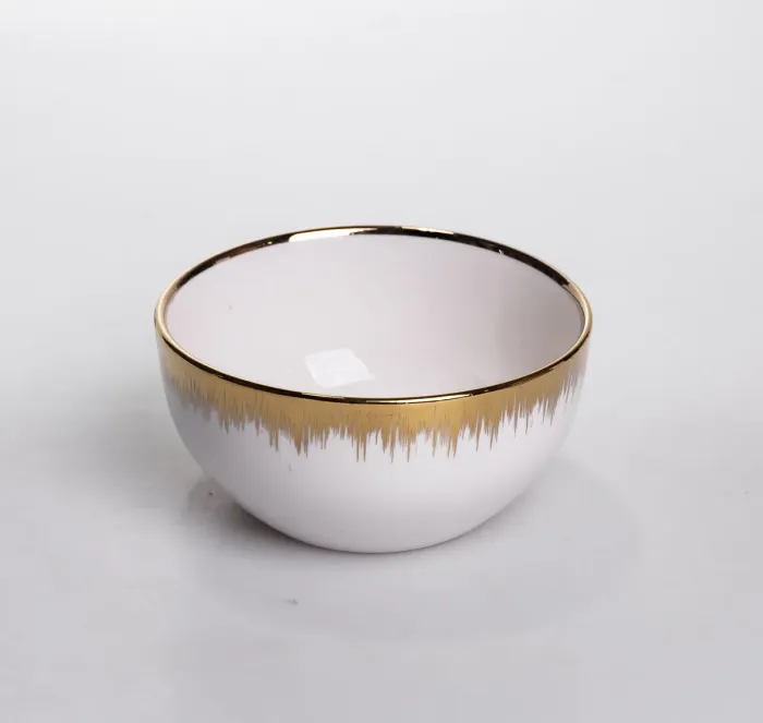 Столовий набір посуду тарілок і чашок 24 предмети на 6 персон «Смарагд» порцеляновий MD-16 (MD-16) - зображення 3