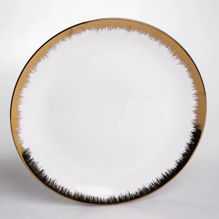 Столовий набір посуду тарілок і чашок 24 предмети на 6 персон «Смарагд» порцеляновий MD-16 (MD-16) - зображення 5