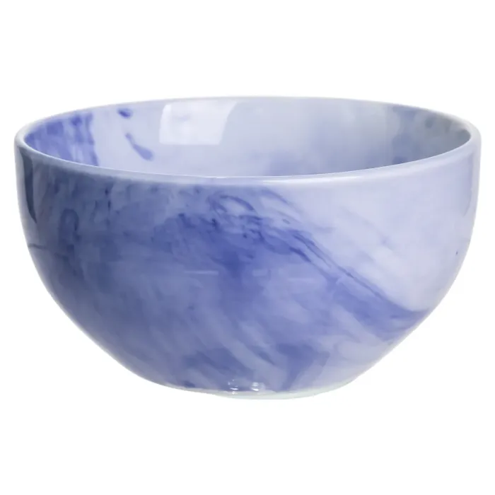 Столовий набір посуду 24 предмети на 6 осіб Marble Clara порцеляновий Синій MD-24-3B (MD-24-3B) - зображення 2