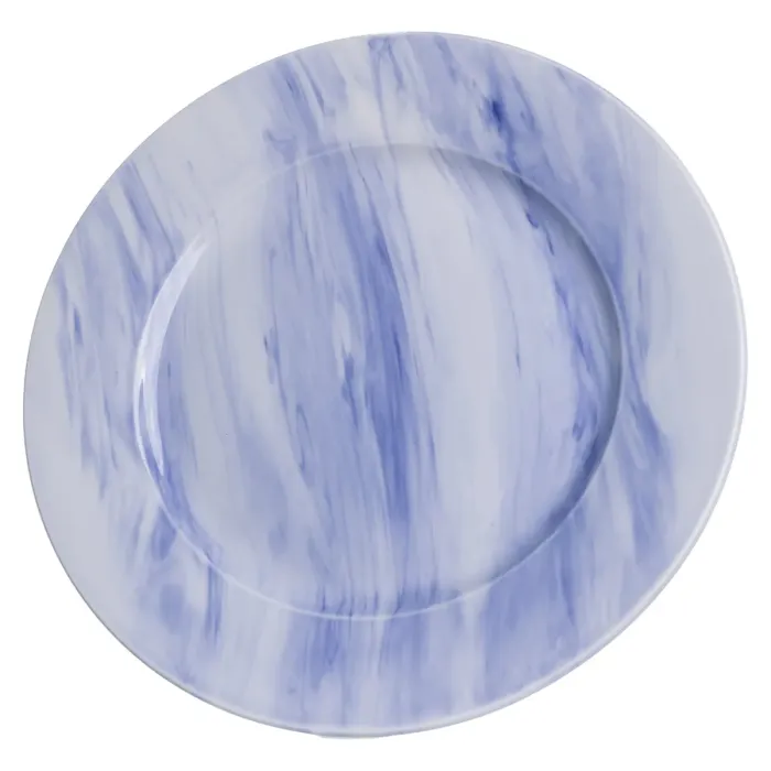 Столовий набір посуду 24 предмети на 6 осіб Marble Clara порцеляновий Синій MD-24-3B (MD-24-3B) - зображення 6
