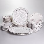 Столовий набір посуду тарілок і чашок 32 предмети на 6 персон Pearl порцеляновий YY78-4A (YY78-4A)