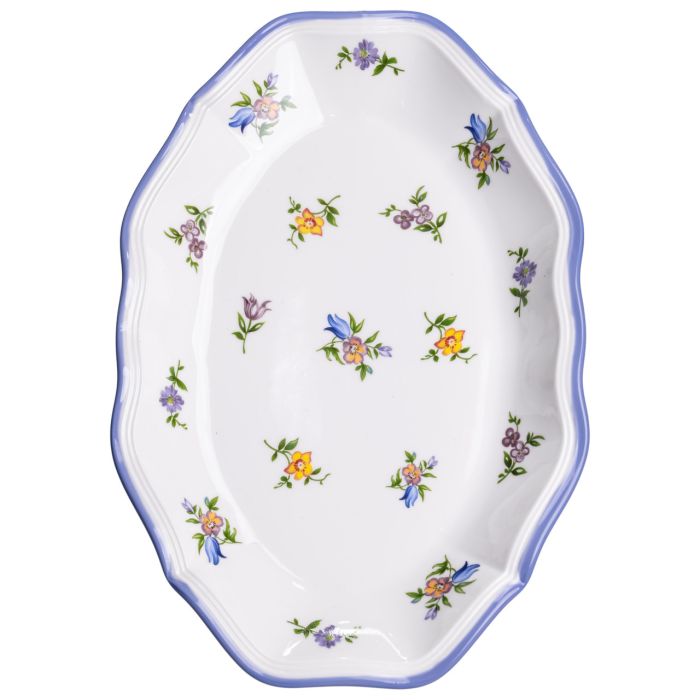 Столовий набір посуду тарілок і чашок 32 предмети на 6 персон Retro Floral порцеляновий, обідній столовий сервіз тарілок YY78-9A (YY78-9A) - изображение 7