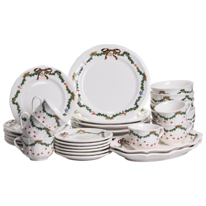 Столовий набір посуду 32 предмети на 6 осіб ROYAL порцеляновий YY78-11A (YY78-11A) - зображення 7