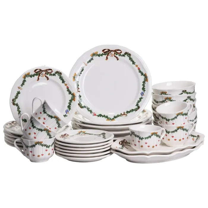 Столовий набір посуду 32 предмети на 6 осіб ROYAL порцеляновий YY78-11A (YY78-11A) - зображення 7