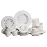 Столовий набір посуду тарілок і чашок 32 предмети на 6 персон Sophie порцеляновий, обідній столовий сервіз тарілок YY78-5A (YY78-5A)