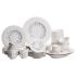 Столовий набір посуду тарілок і чашок 32 предмети на 6 персон Sophie порцеляновий, обідній столовий сервіз тарілок YY78-5A (YY78-5A)