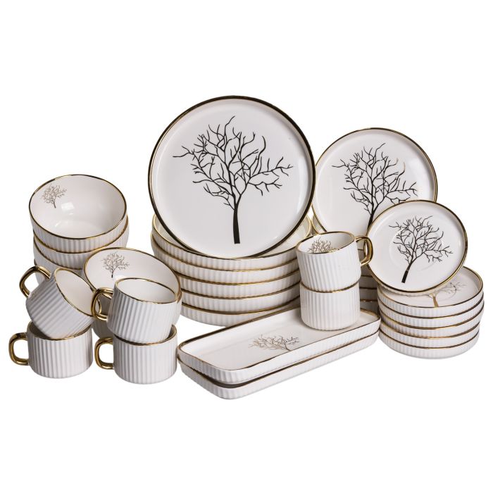Столовий набір посуду 32 предмети на 6 персон Valentina порцеляновий DS-32-O (DS-32-O) - зображення 1