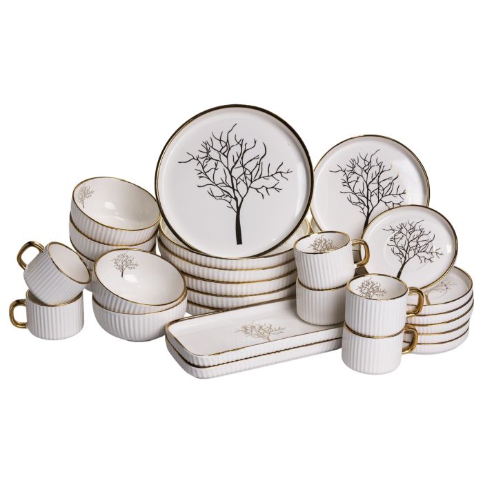Столовий набір посуду 32 предмети на 6 персон Valentina порцеляновий DS-32-O (DS-32-O) - зображення 7