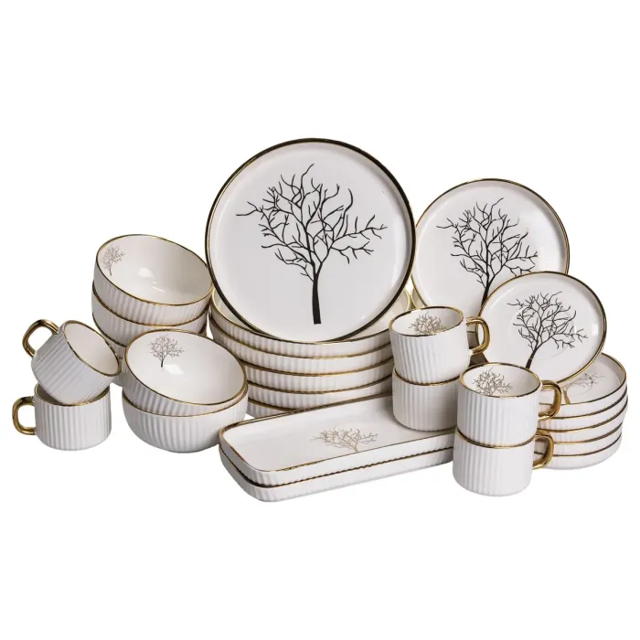 Столовий набір посуду 32 предмети на 6 персон Valentina порцеляновий DS-32-O (DS-32-O) - зображення 7