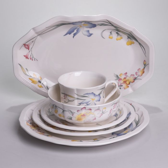 Столовий набір посуду тарілок і чашок 32 предмети на 6 персон Villeroy порцеляновий YY78-8A (YY78-8A) - зображення 5