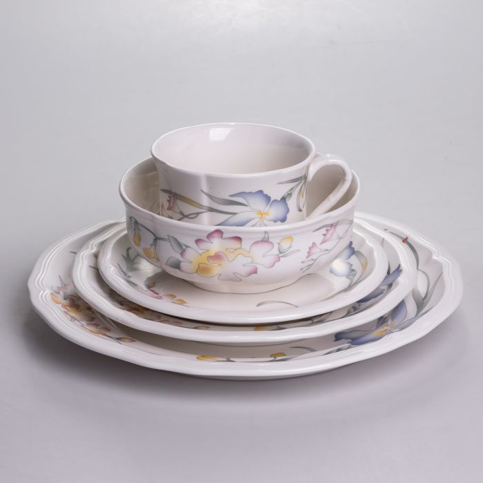Столовий набір посуду тарілок і чашок 32 предмети на 6 персон Villeroy порцеляновий YY78-8A (YY78-8A) - зображення 8