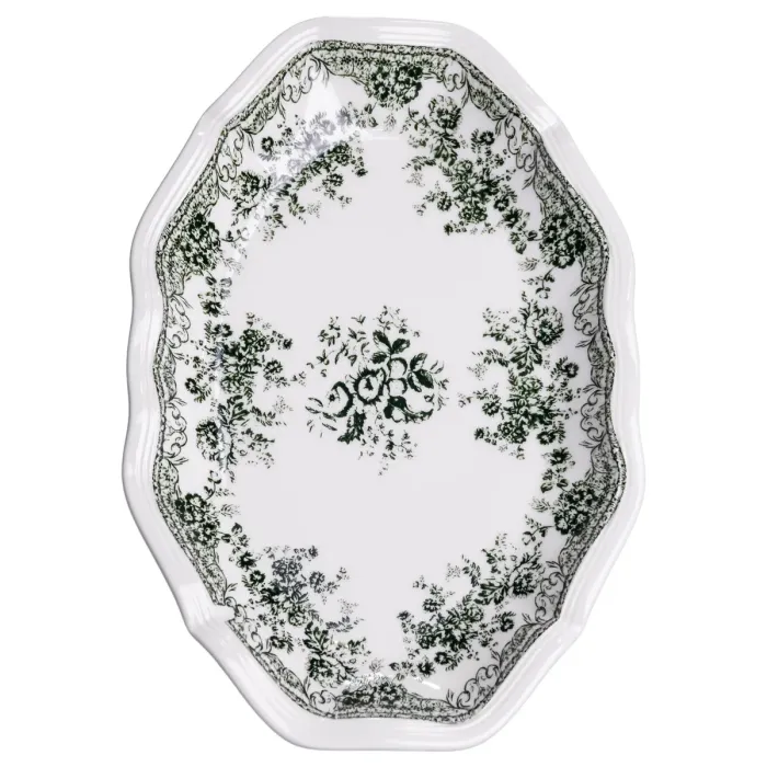 Столовий набір посуду 32 предмети на 6 осіб Vintage Elegant порцеляновий Чорний YY78-7A (YY78-7A) - зображення 3