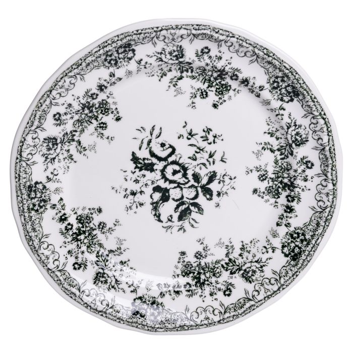 Столовий набір посуду 32 предмети на 6 осіб Vintage Elegant порцеляновий Чорний YY78-7A (YY78-7A) - зображення 5