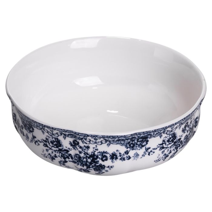 Столовий набір посуду тарілок і чашок 32 предмети на 6 персон Vintage Elegant порцеляновий, обідній столовий сервіз тарілок Синій YY78-6A (YY78-6A) - изображение 2