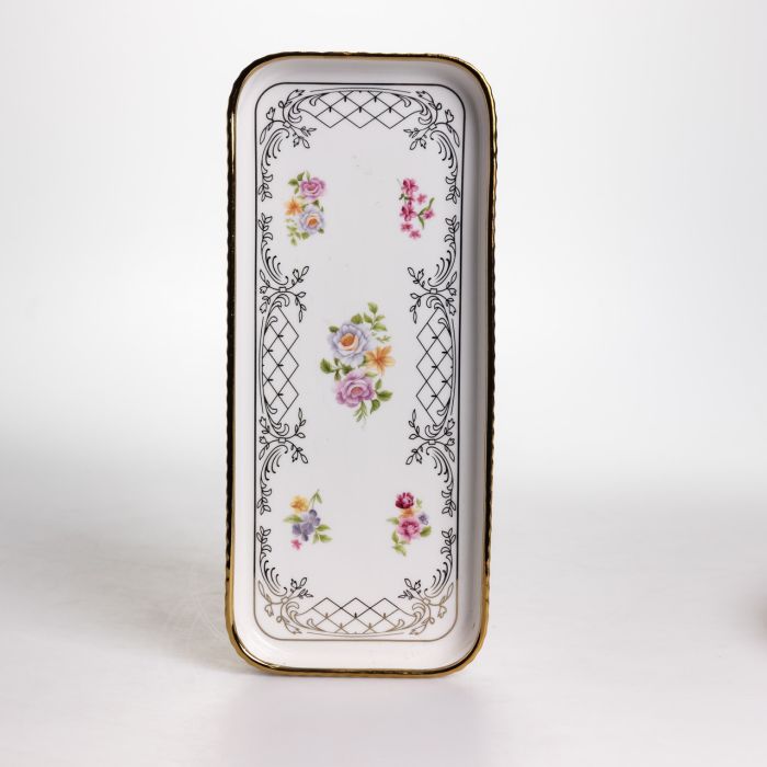 Столовий набір посуду тарілок і чашок 32 предмети на 6 персон «Золотий Кант» порцеляновий TH-32 (TH-32) - изображение 5