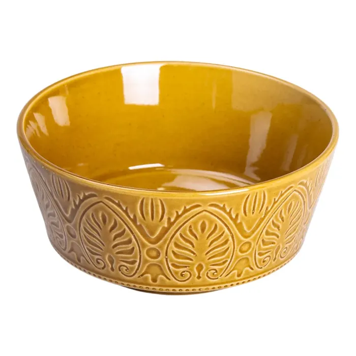 Столовий сервіз 24 предмети набір столового посуду з кераміки на 6 персон Гірчичний (HP-31-2) - зображення 6